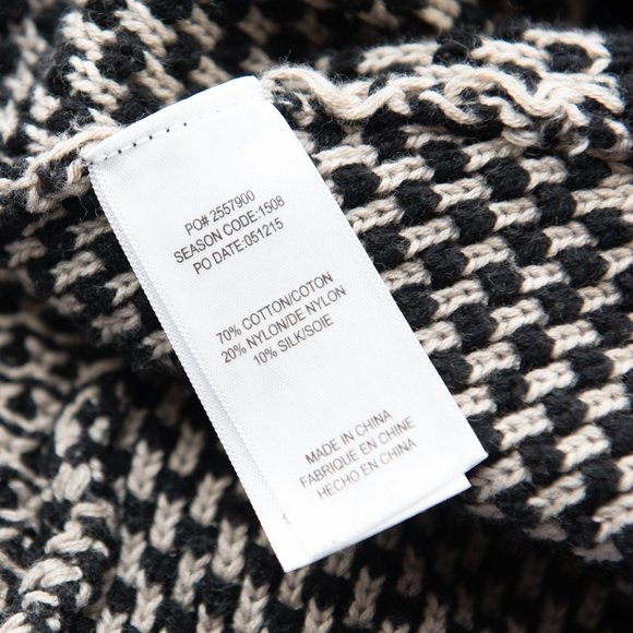 Splendid Knit Cardigan Oversized Batwing Sweater Open Front Tan Black Medium - Picture 5 of 8